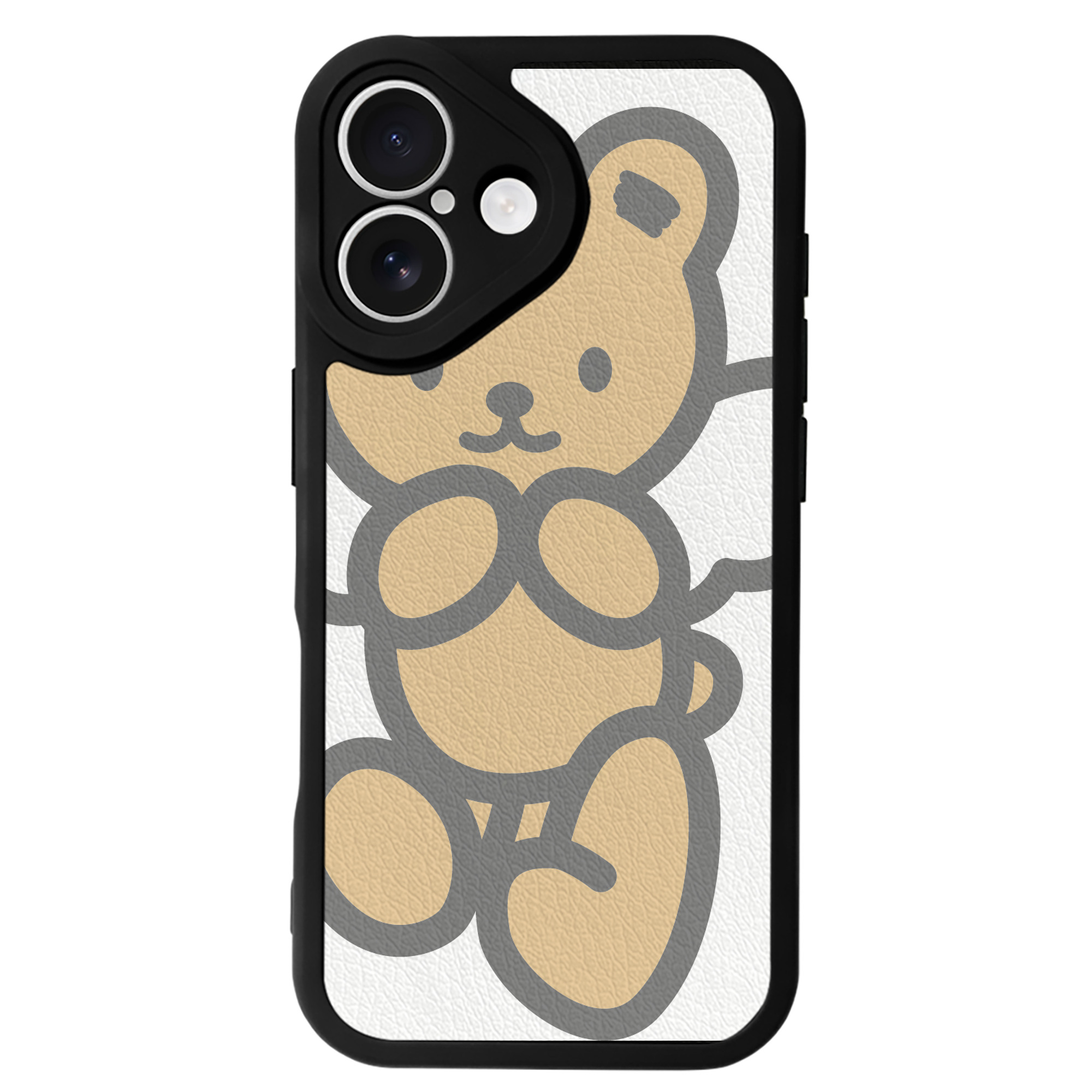 （画像用） Hello Kitty ハローキティ 【iPhone 16シリーズ対応】シリコンスマホケース（レザー調） 材質：シリコン
